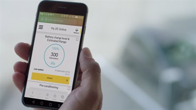 renault Z.E. - zoom sur l'application Z.E. Online