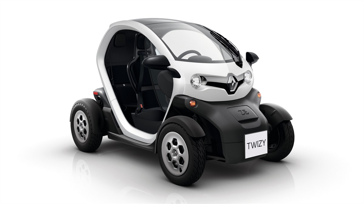 Renault TWIZY blanche - Design Extérieur
