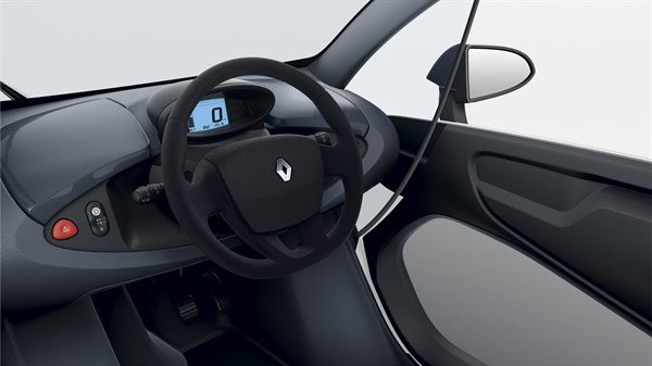 Renault TWIZY - Intérieur bleu et noir
